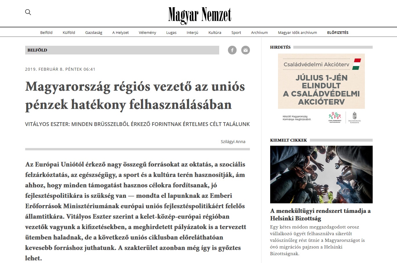 Magyar Nemzet online