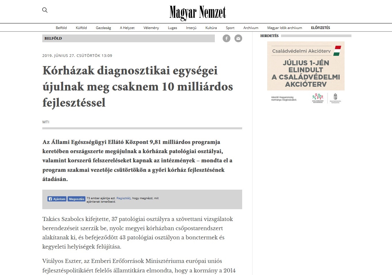 Magyar Nemzet online